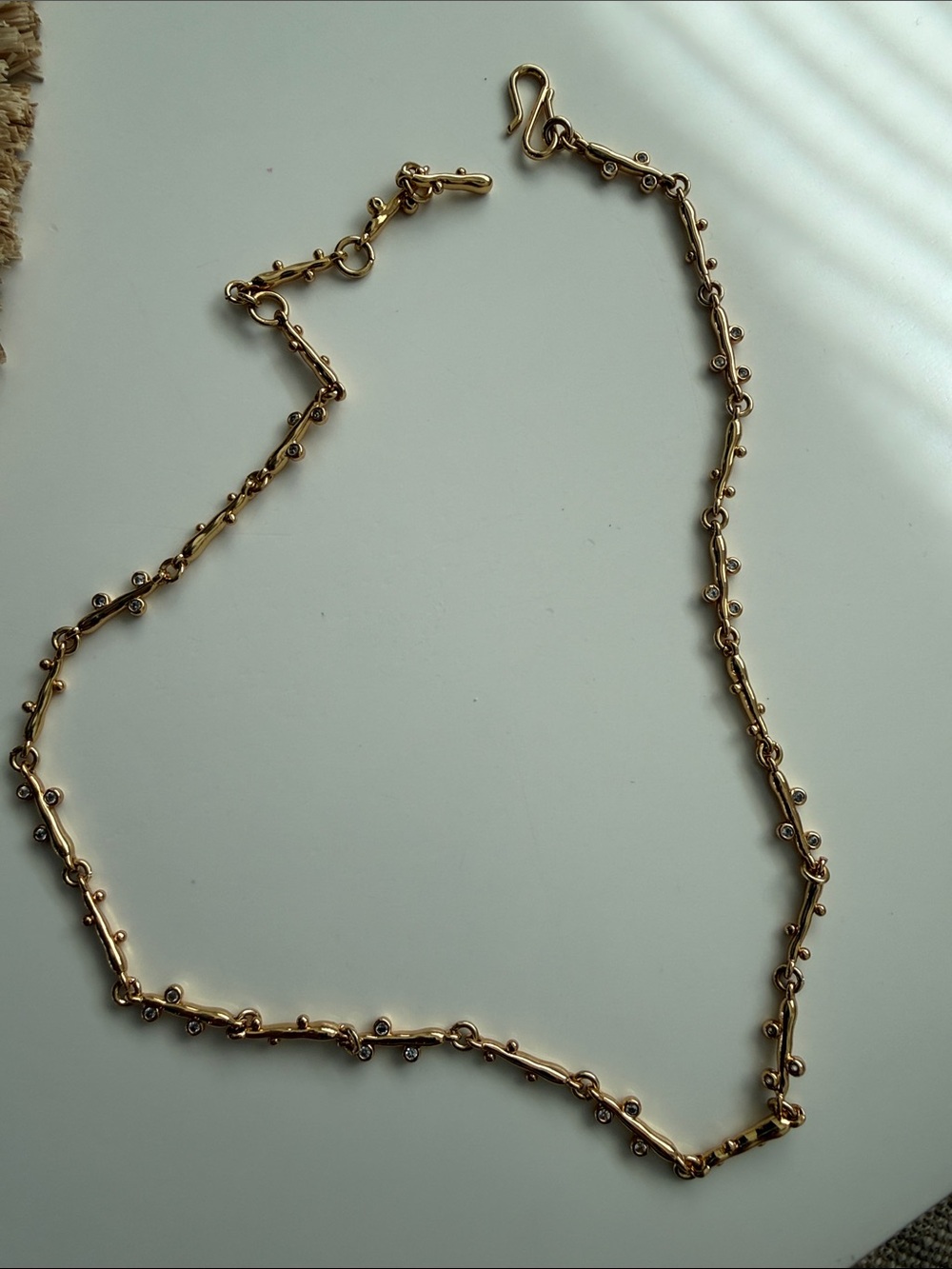 Goldbug Bezel Necklace. Multiple Size Options